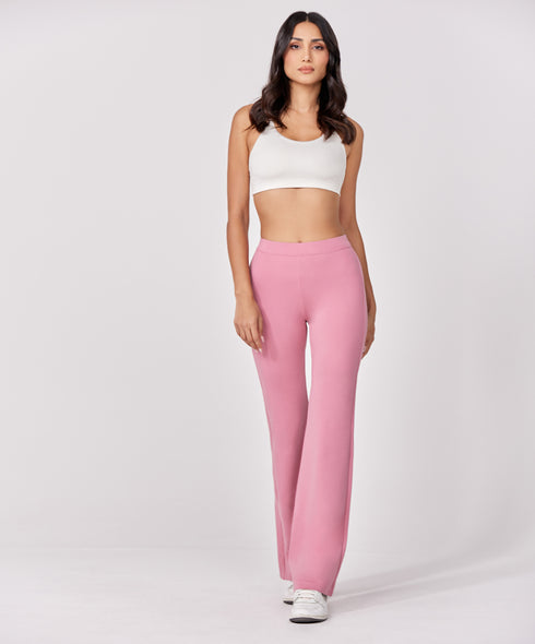 Ponte flared pant - Pink